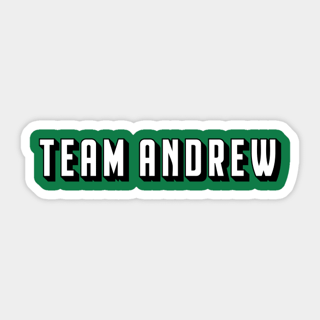 Team Andrew Sticker by hallmarkies